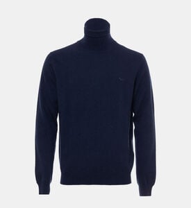 Embroidered Logo Long Sleeve Sweater