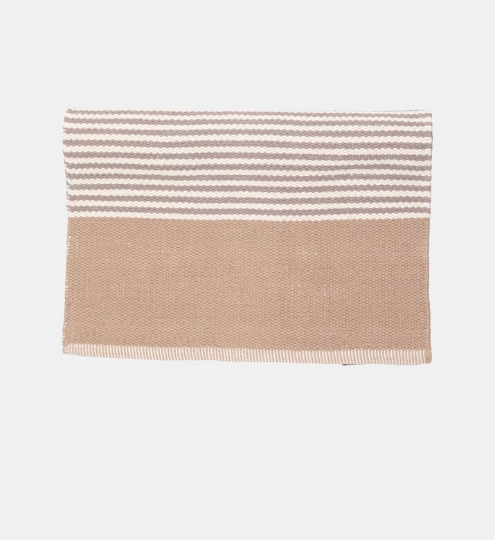 Home Deco and More Arissa Cotton Reversible Kitchen Rug, Grey, 60x90-cm, Packshot View