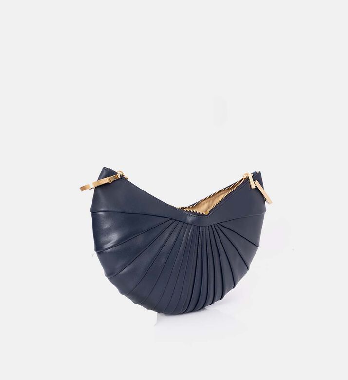 Ubah Italian Leather Seashell Clutch