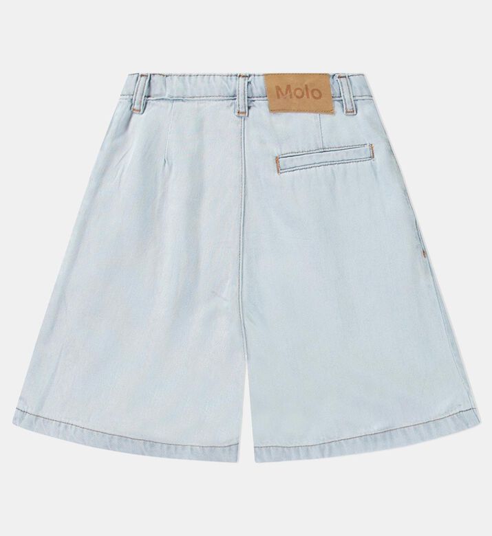 Alberte Bleached Drapy Denim Shorts
