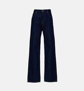 Washed-finish Wide-leg Denim Pants Washed-finish Wide-leg Denim Pants