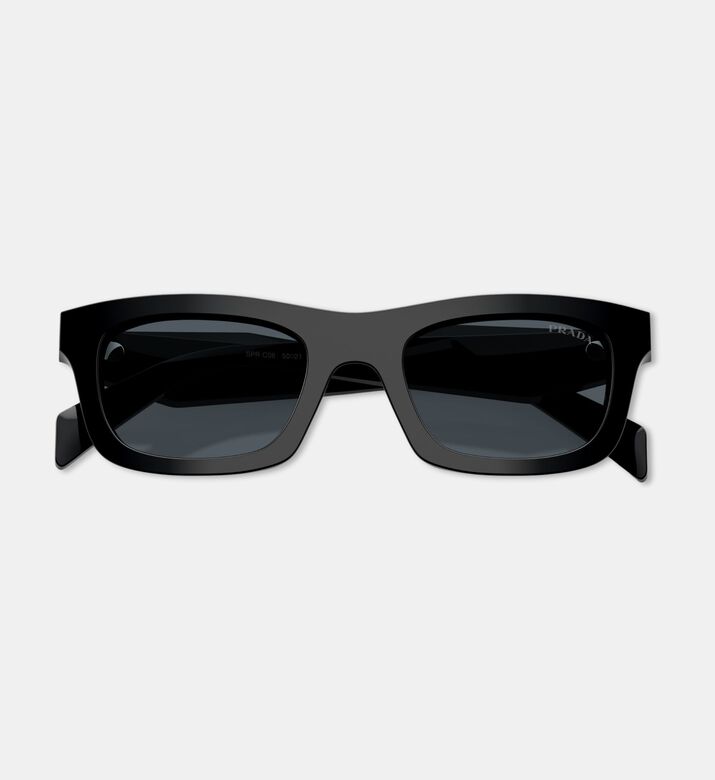 Prada Square-shaped Acetate Black Frame Sunglasses, Packshot View