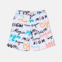 Logo Print Fleece Bermuda Shorts