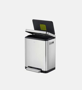 سلة المهملات مستطيلة من الفولاذ المقاوم للصدأ