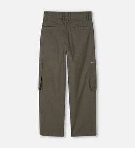 Embroidered Logo Ripstop Cotton Trousers