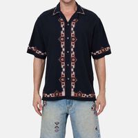Zao Cotton Short-sleeve Embroidered Shirt