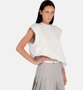 BLSSD Sleeveless Built-in Shoulder Pads T-shirt, Model View