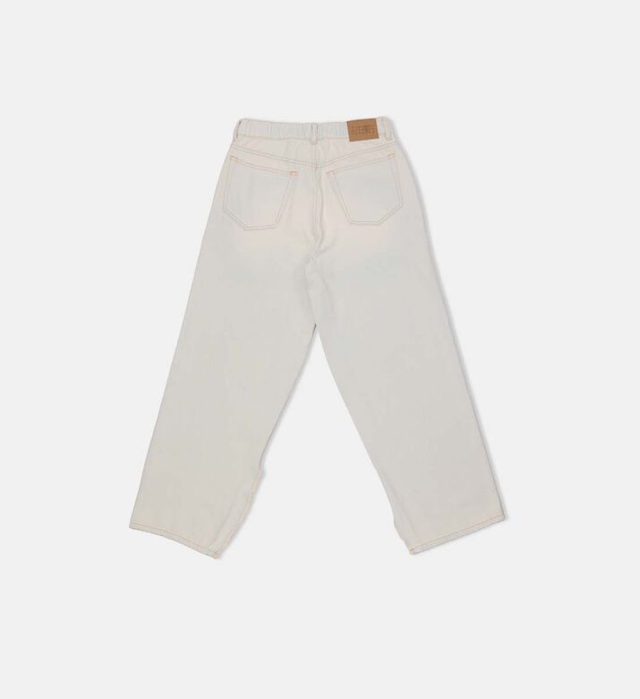 جينز قطن عريض الساقين جينز قطن عريض الساقين