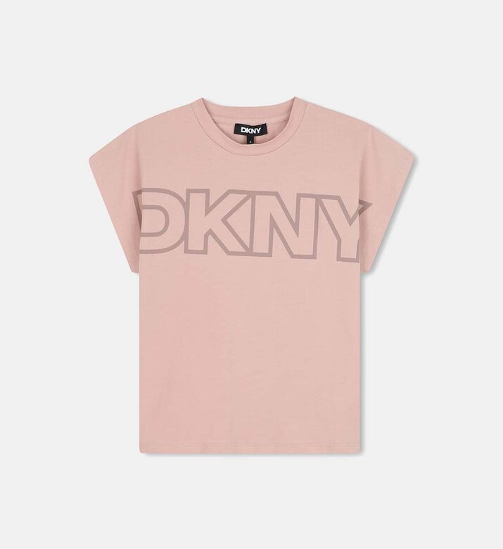 Cotton Front Print Short-sleeve T-shirt