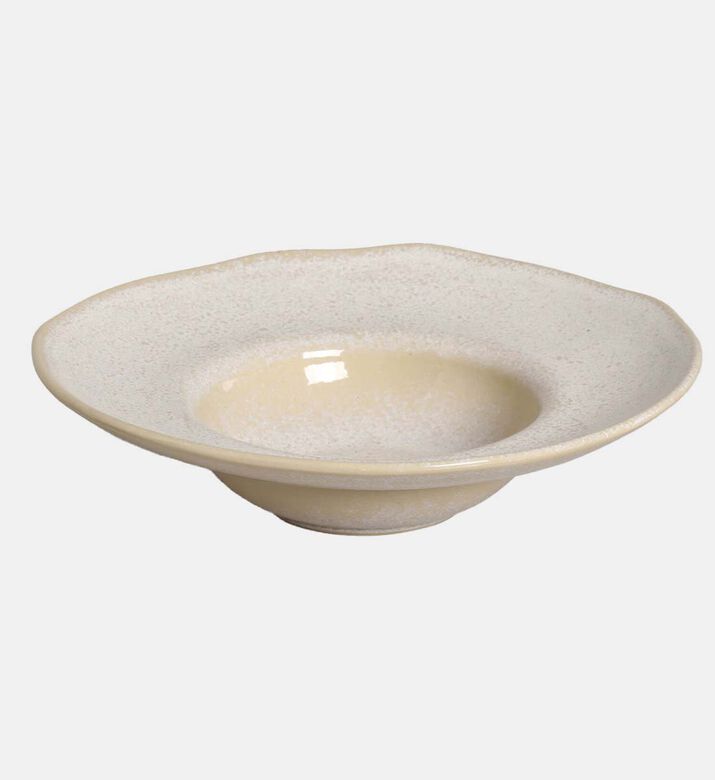 Organic Stoneware Deep Rim Plate