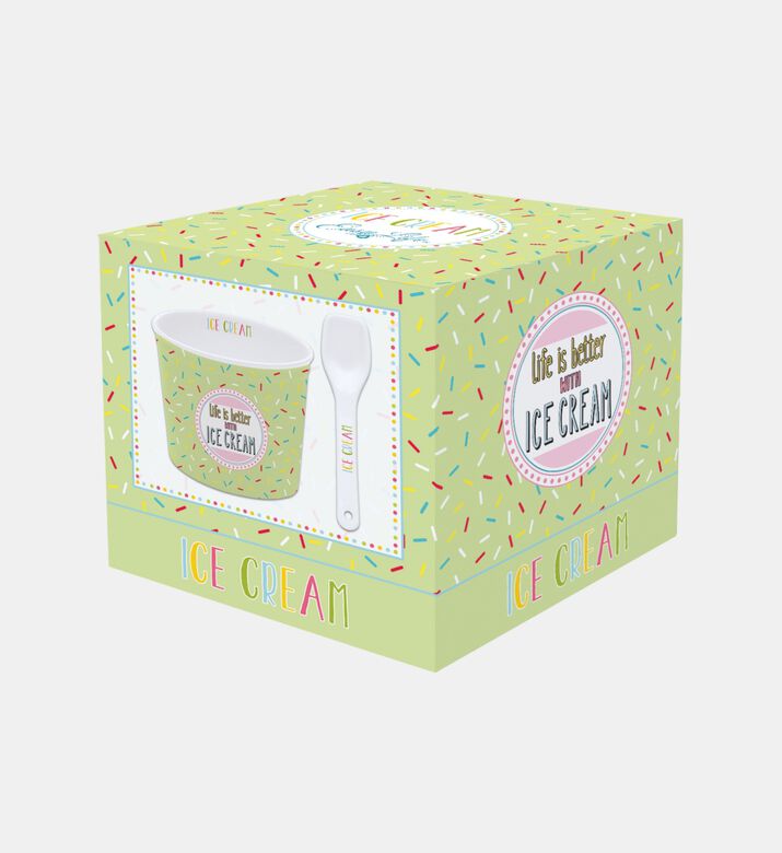 Graphic Design Round-shape Ice Cream Bowl