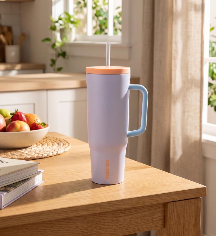 Corkcicle Stainless Steel Side Handle Cup-1.2l, Model View