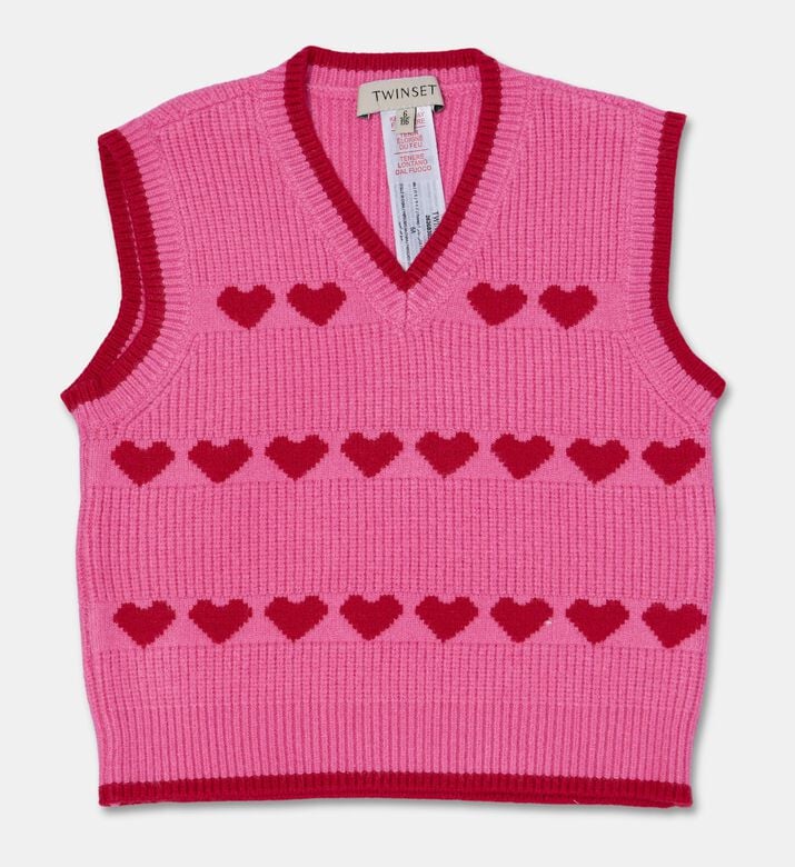 Twinset Sleeveless V-neck Knitted Gilet, Packshot View