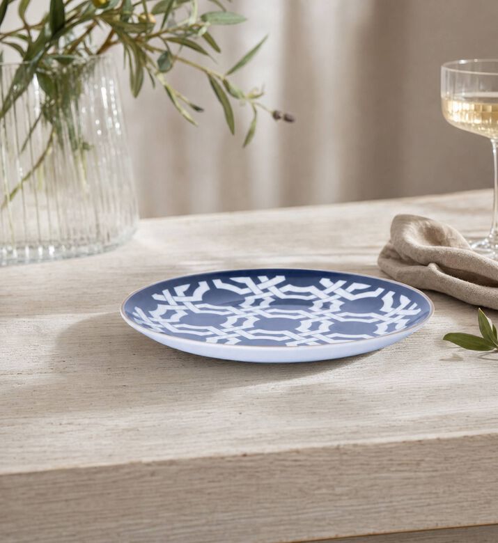 Baci Milano Infinity Printed Dessert Plate, Model View