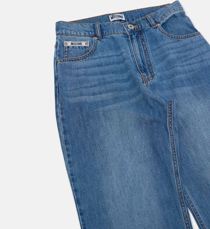 Moschino Kids Straight-leg Denim Trousers, Packshot View