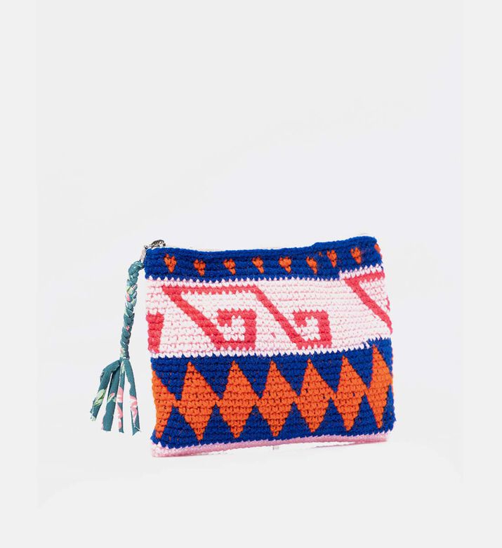 حقيبة يد بمقابض خيزران