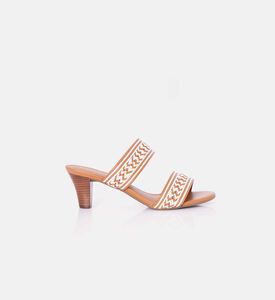 صندل مفتوح من الخلف سهل الارتداء منسوج