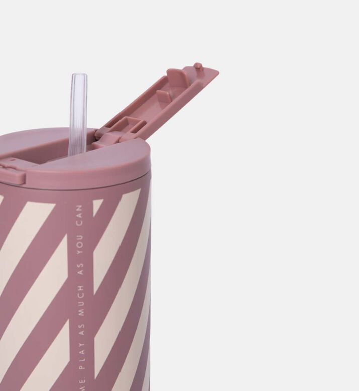 Stripe Stainless Steel Thermo Cup