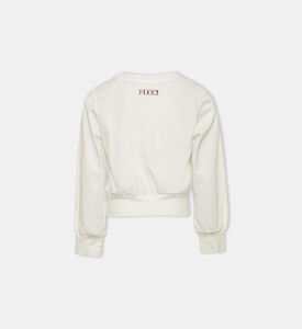 سترة قطنية بطبعة قزحية