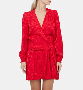 فستان ملفوف من الجاكار بنقشة الزهور من ريكول