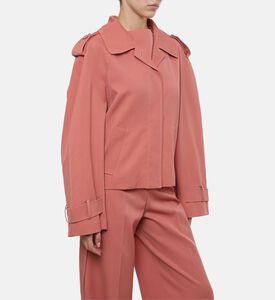 جاكيت طويل الأكمام بإغلاق برباط