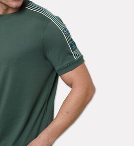 EA7 Short-sleeve Crewneck T-shirt, Green, L, Model View