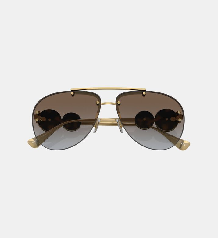 Metal Oversized Gradient Sunglasses 63