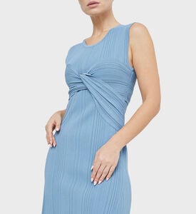 Variegated Rib Draped Midi Dress Variegated Rib Draped Midi Dress