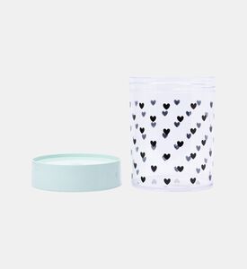 علبة تخزين بطبعة قلوب