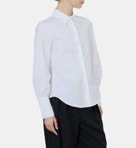 قميص قطني بأكمام طويلة