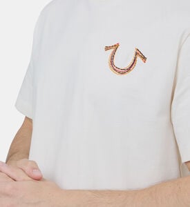 Embroidered Rainbow Stitch T-shirt Embroidered Rainbow Stitch T-shirt