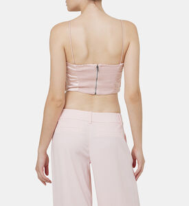 بلوزة سيريسي مرصعة بأشرطة سباغيتي