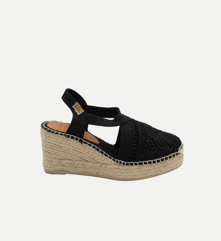 Thalia Vegan Cotton High-wedge Closed-toe Espadrille