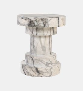 Versmissen Spindle Glass Fiber Concrete Stool, Packshot View