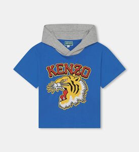 Logo Printed Hooded Organic T-shirt