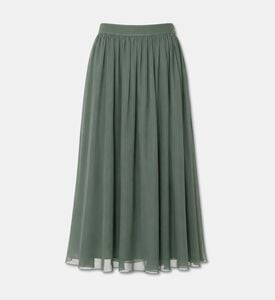 Carter and White Maxi Silk Georgette Skirt, Packshot View