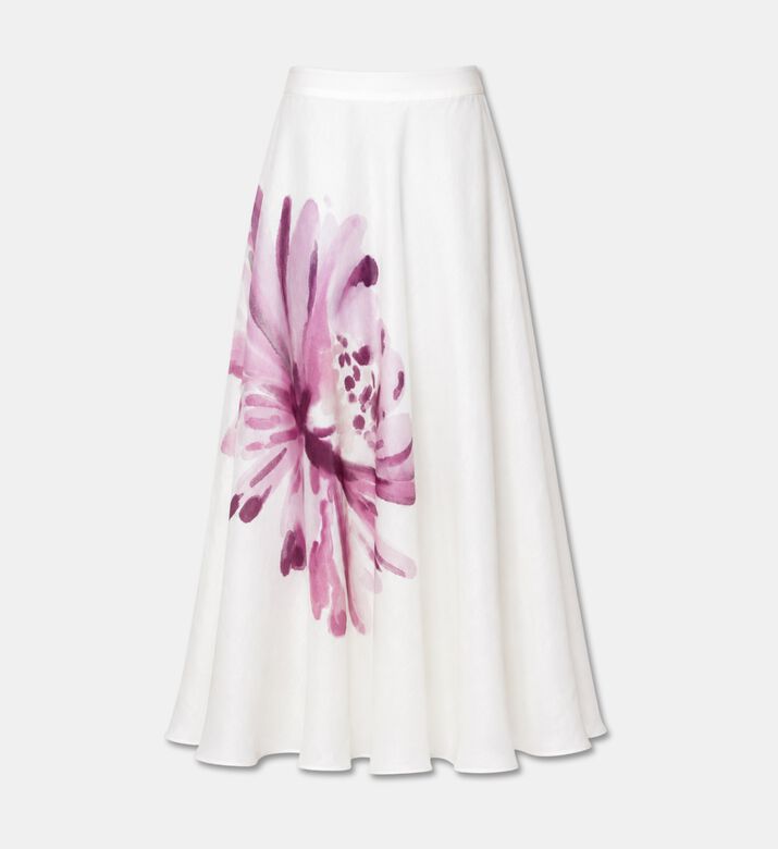 Carter and White Hand-painted Floral A-line Skirt, Packshot View