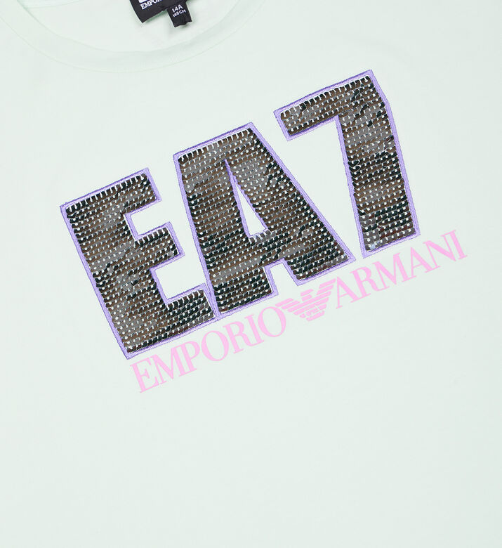 تيشيرت قطن بطبعة لوغو