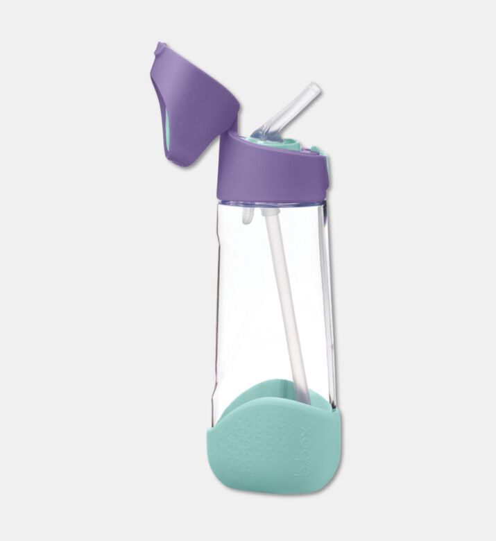B.Box Smooth Silicone Straw Bottle, Orchid, Packshot View