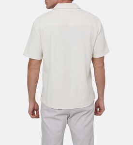 قميص بياقة بطية مزخرفة