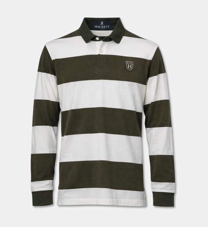 Hackett London Heritage Stripe-print Long-sleeve Shirt, Packshot View