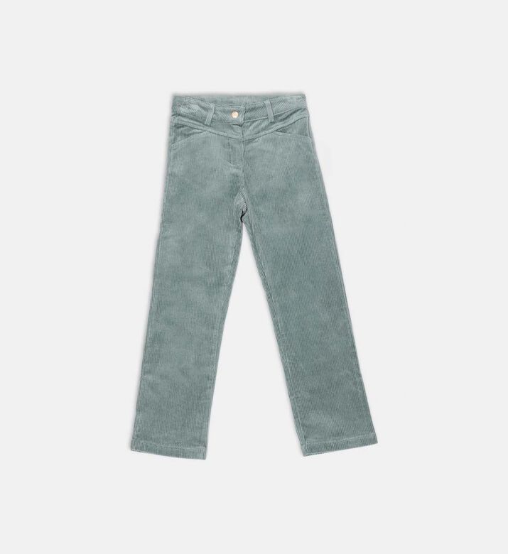 Ribbed Straight-leg Trousers