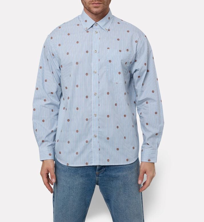 Les Deux All-over Basketball-print Shirt, Model View