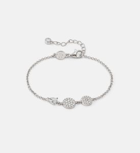 Lucentissima Drop Round Cubic Zirconia Silver Bracelet