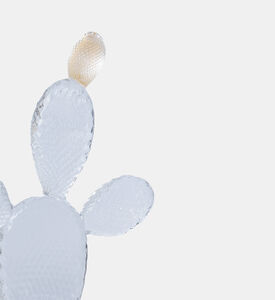 منحوتة صبار ذهبية كريستالية