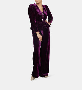 بلوزة الأميرة المخملية بيبلوم