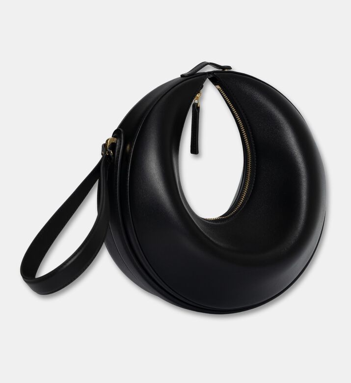 Mlouye Calf Leather Crescent Shoulder Bag, Packshot View
