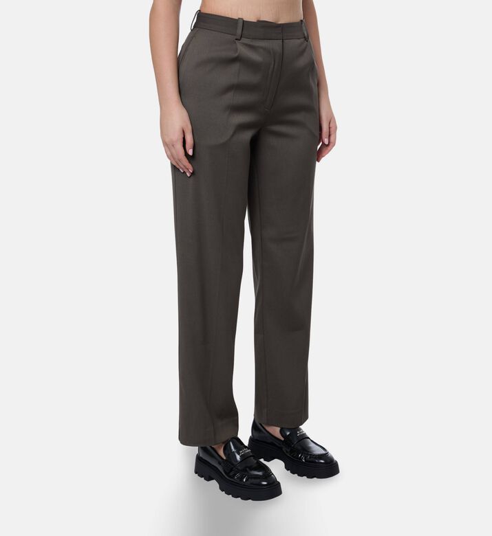 Samsoe Pleated High-waisted Pants, Model View