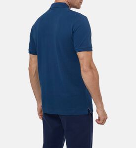 Hackett London Button Placket Short-sleeve Polo Shirt, Dark-blue, S, Model View