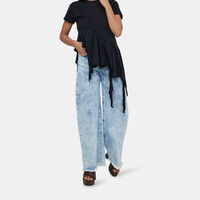 Double-waist Boyfriend Jeans